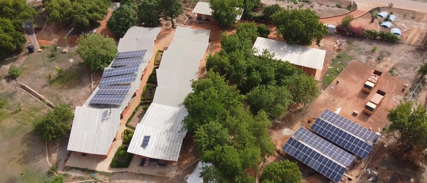 Luftbild Entwicklungsprojekt in Burkina Faso.