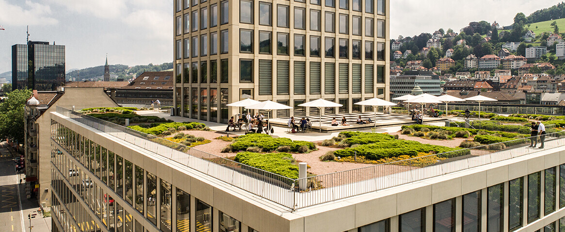 St.Gallen Fachhochschulzentrum OST in St. Gallen von oben