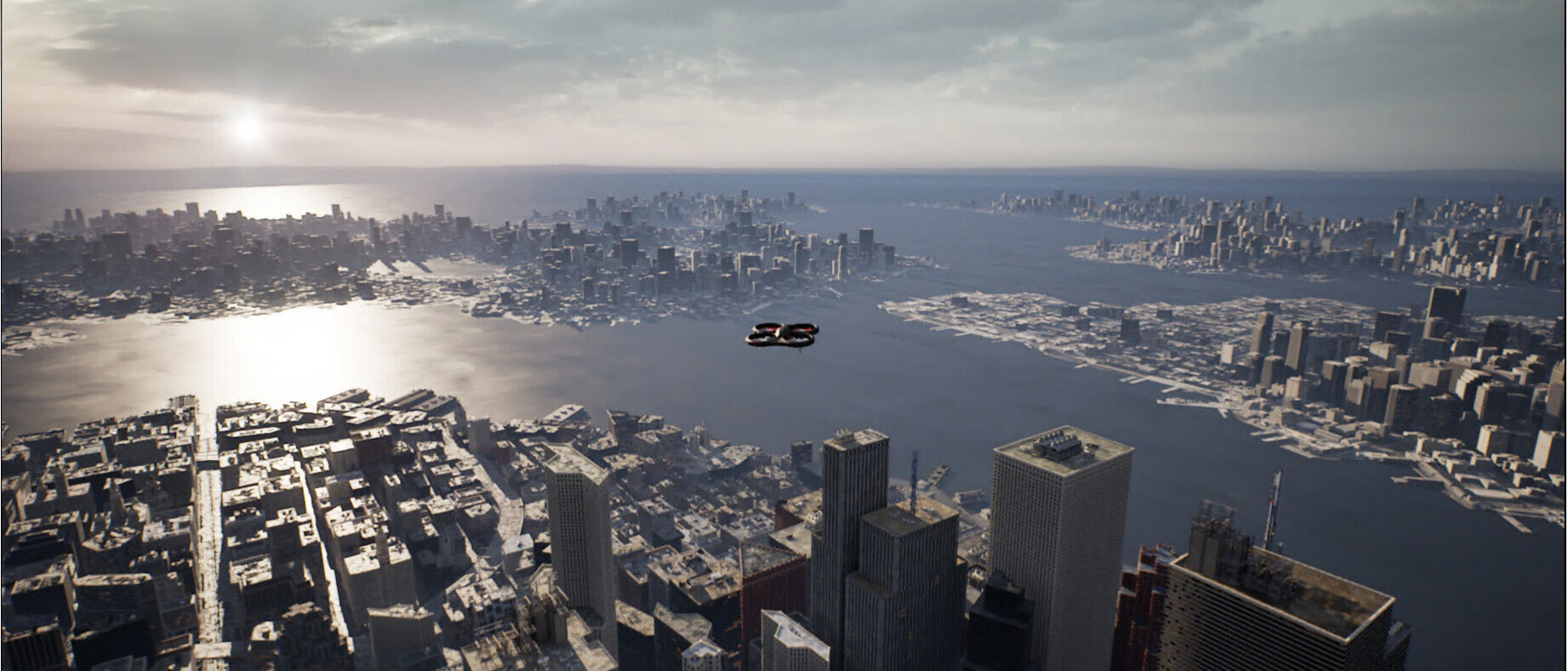 Study project in bachelor artificial intelligence: "training a simulated drone with deep reinforcement_learning" Drohne über Zürichsee: ein mögliches Projekt im Bachelorstudium Artificial Intelligence