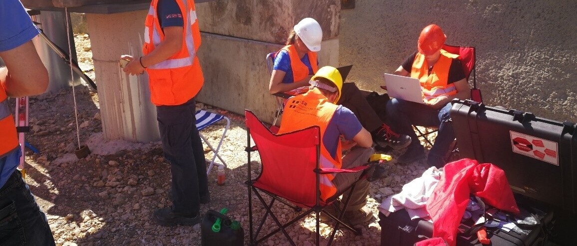 Pfahlversuche am Passwang (SO) (2018), erste eigene Pfahlinstrumentierung mit der Faseroptik.