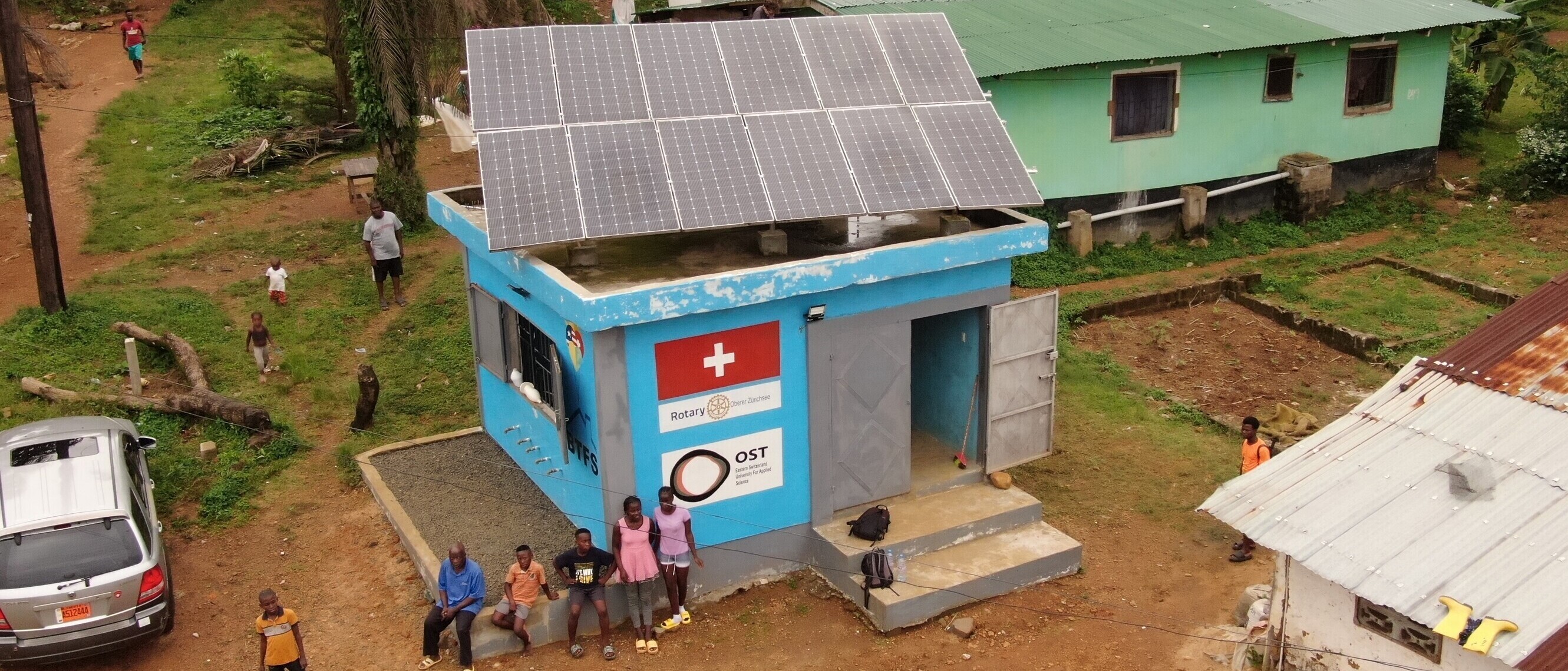 The «Water Kiosk,» a project by OST in Liberia, supplies water to an area home to around 11,000 people.