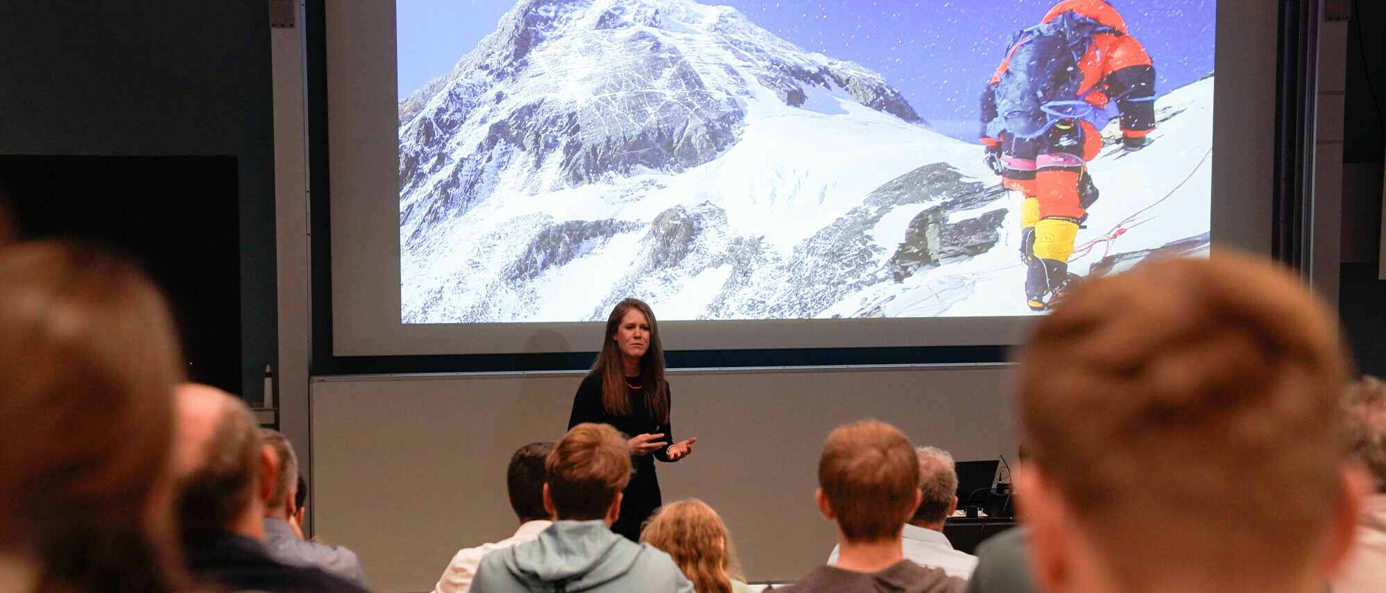 Extremsportlerin Anja Blacha war für ein Referat zu Gast an der OST - Ostschweizer Fachhochschule.