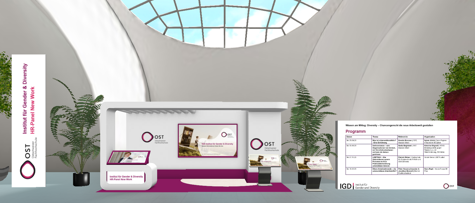 Der virtuelle Meeting-Raum der Veranstaltungsreihe «Wissen am Mittag»