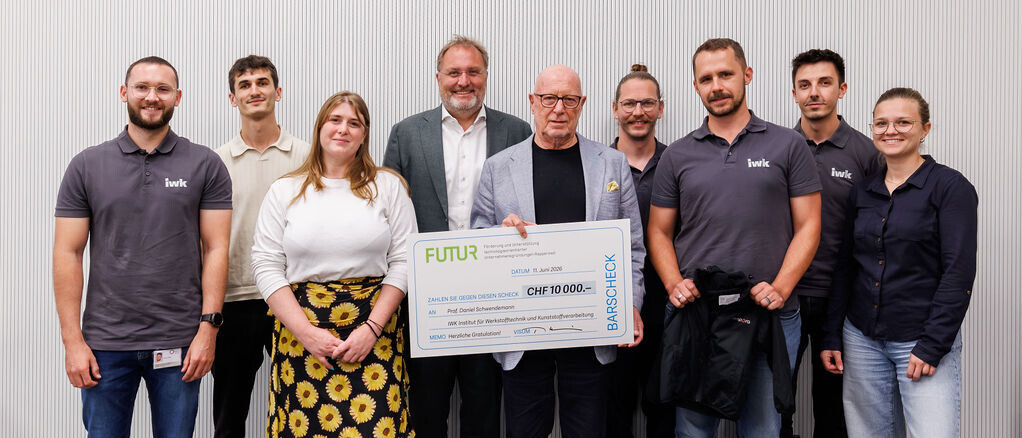 Projektteam von «Sane Membrane» bei der Preisübergabe
