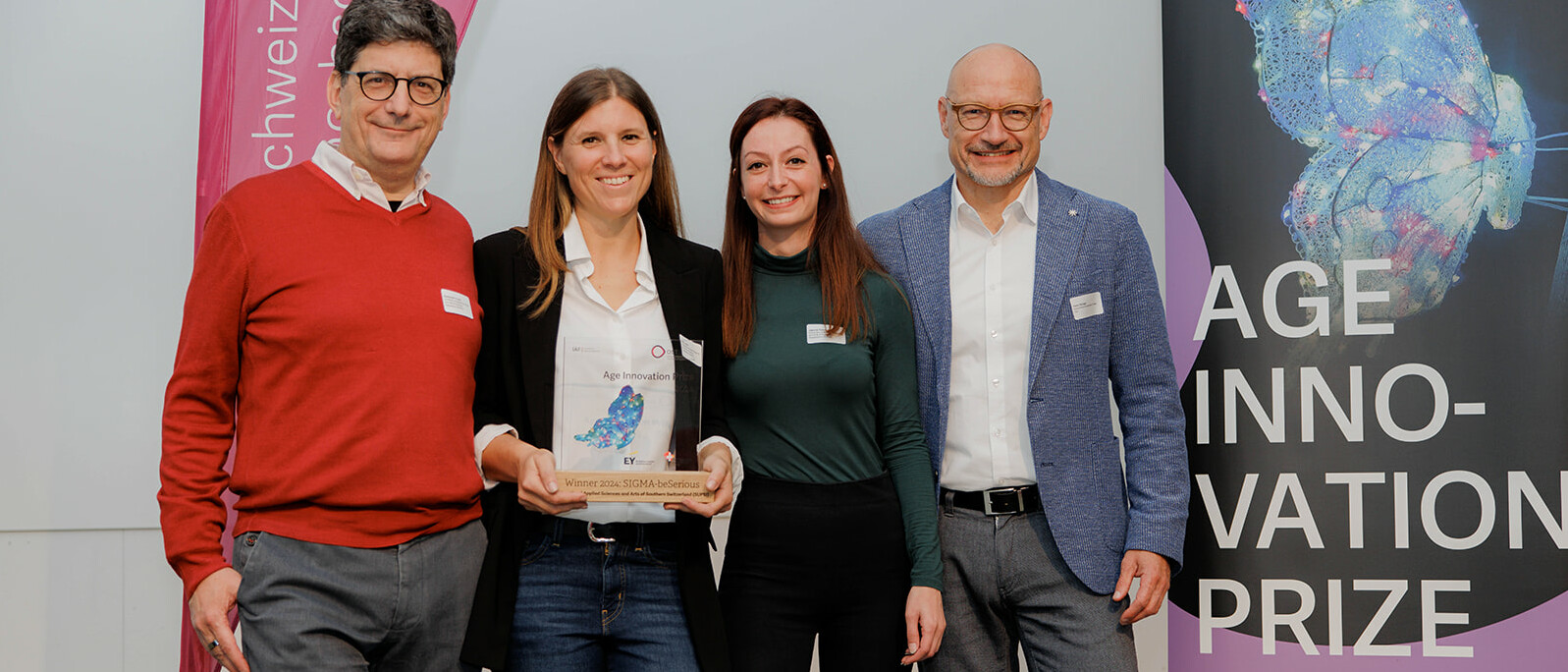 Sara Levati and her team receive the Age Innovation Prize for ‘SIGMA-beSerious’.