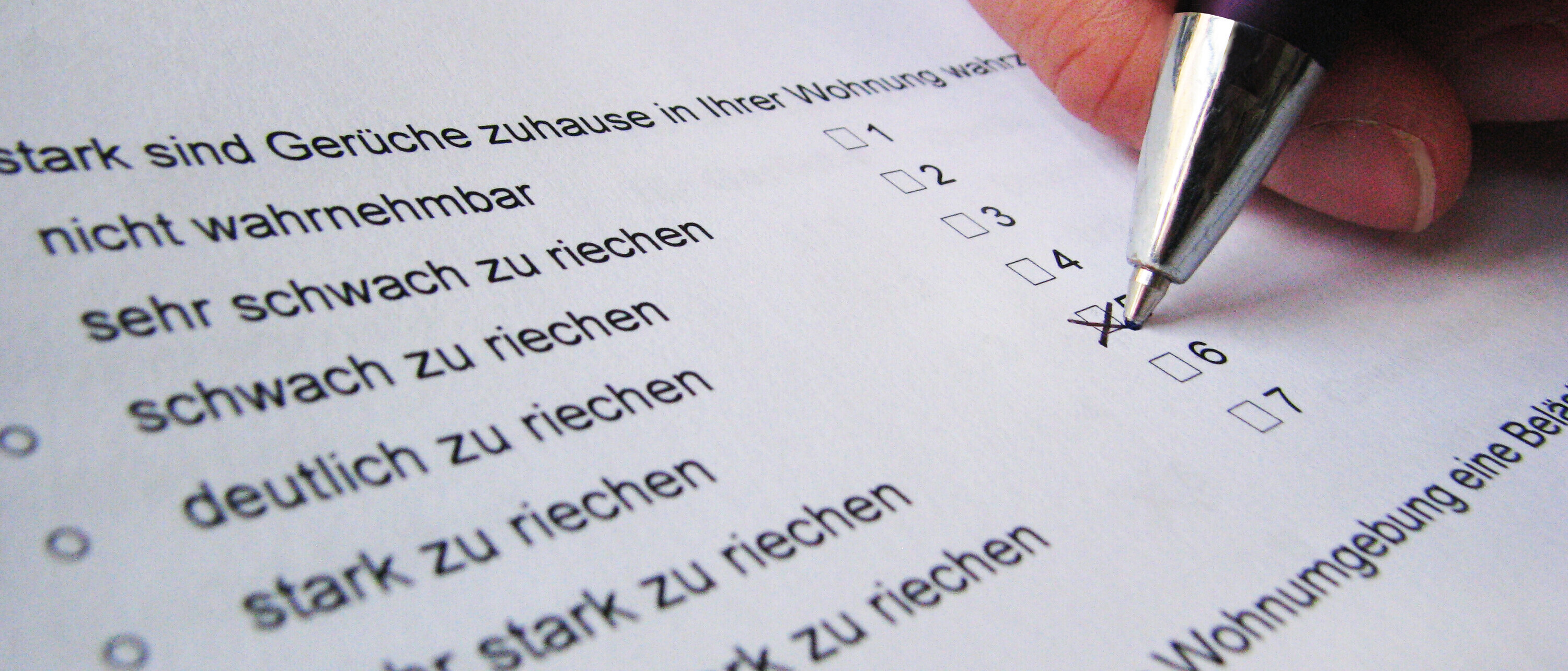 Befragung zu unterschiedlichen Geruchsbelastungen Befragung zu unterschiedlichen Geruchsbelastungen