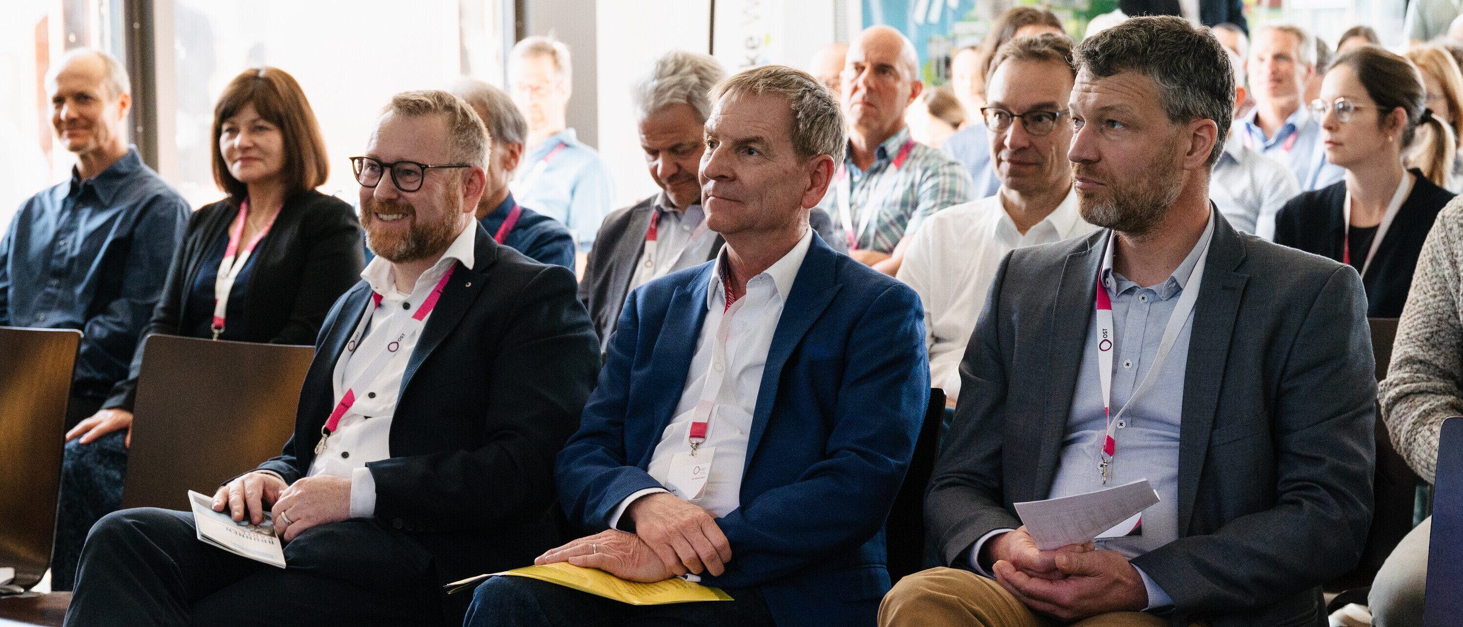(From left) Martin Kurt, Head of Water Supply Rapperswil-Jona, Peter Jans, City Councilor St.Gallen, and Luca Eberle, City Councilor Rapperswil-Jona at the World Water Day Symposium.