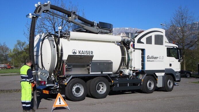 LKW Gulliver 4.0 VakuumDestillation für die Kanalreinigung (www.kaiser.li)