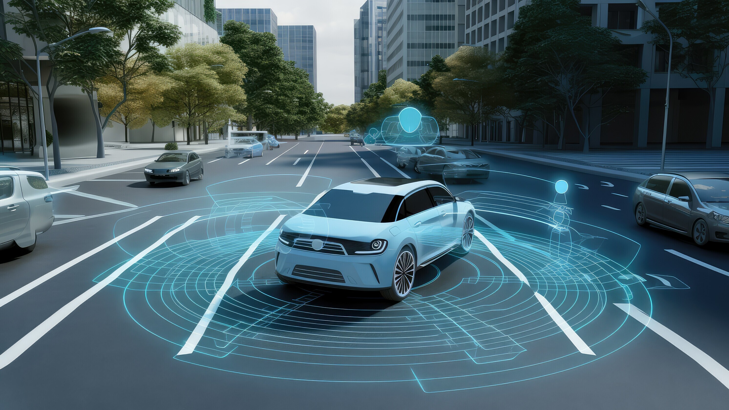 Smart car, self-driving fashion vehicle with radar signal system