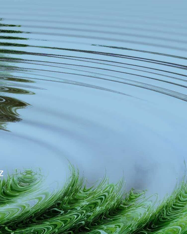 Kreise auf einer Wasseroberfläche