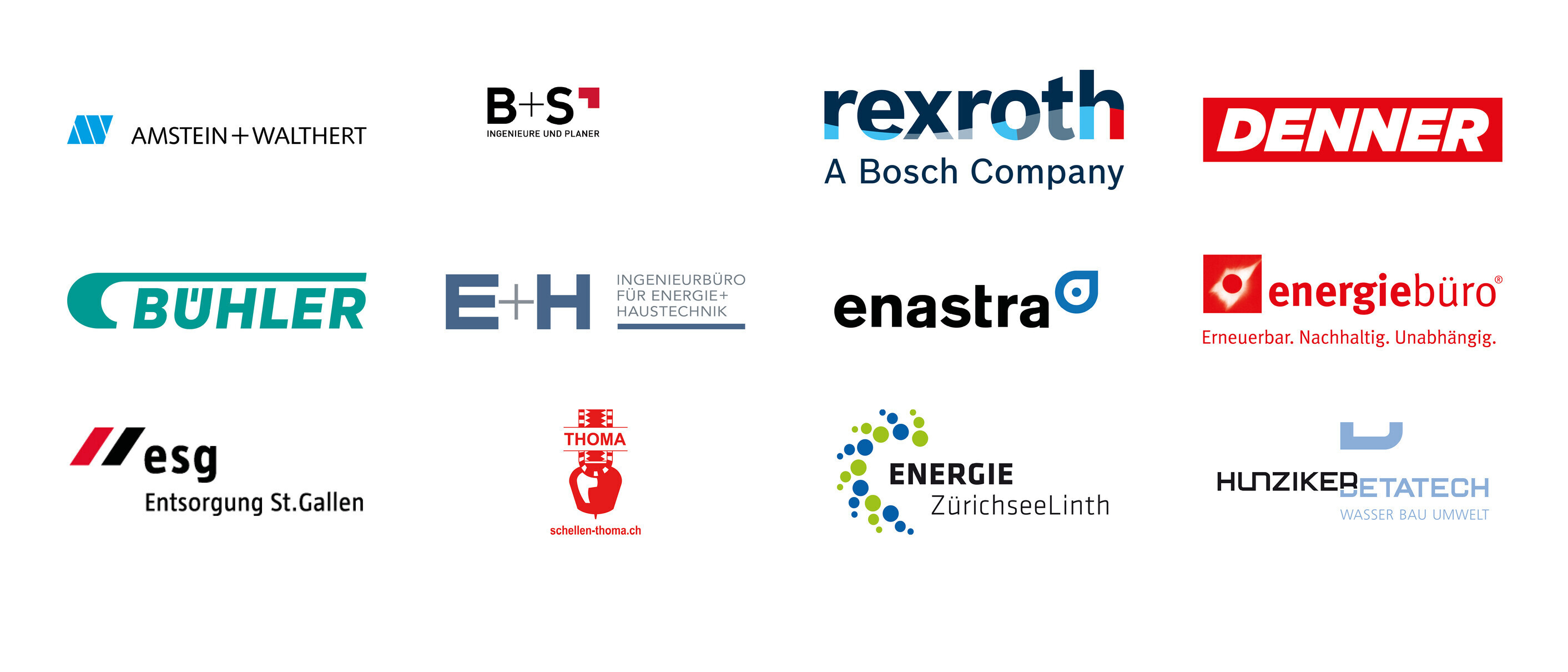 Zusammenstellung von Partner-Logos, Seite 1